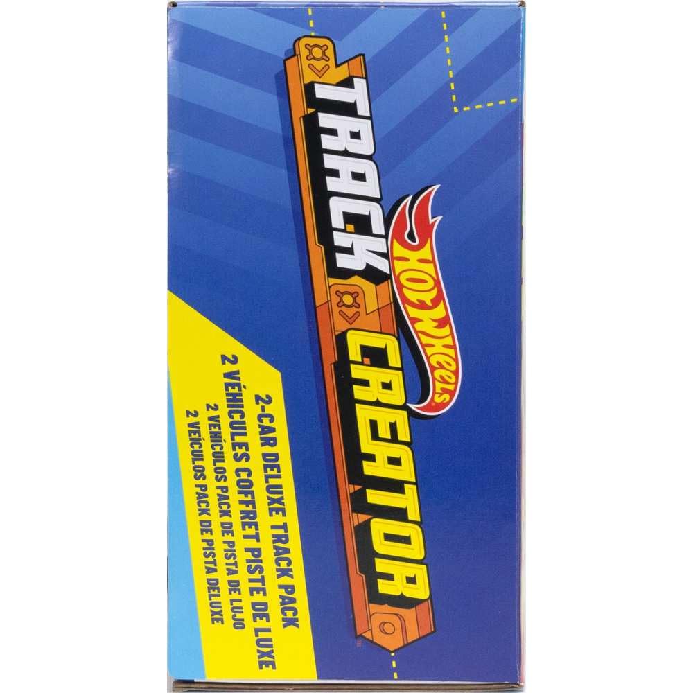 Hot Wheels Toy Car Track Set, Track Creator Deluxe Pack & 2 1:64 Scale Die-Cast Vehicles, 25 Feet of Different Length Speed Snap Track & Connectors (Amazon Exclusive)